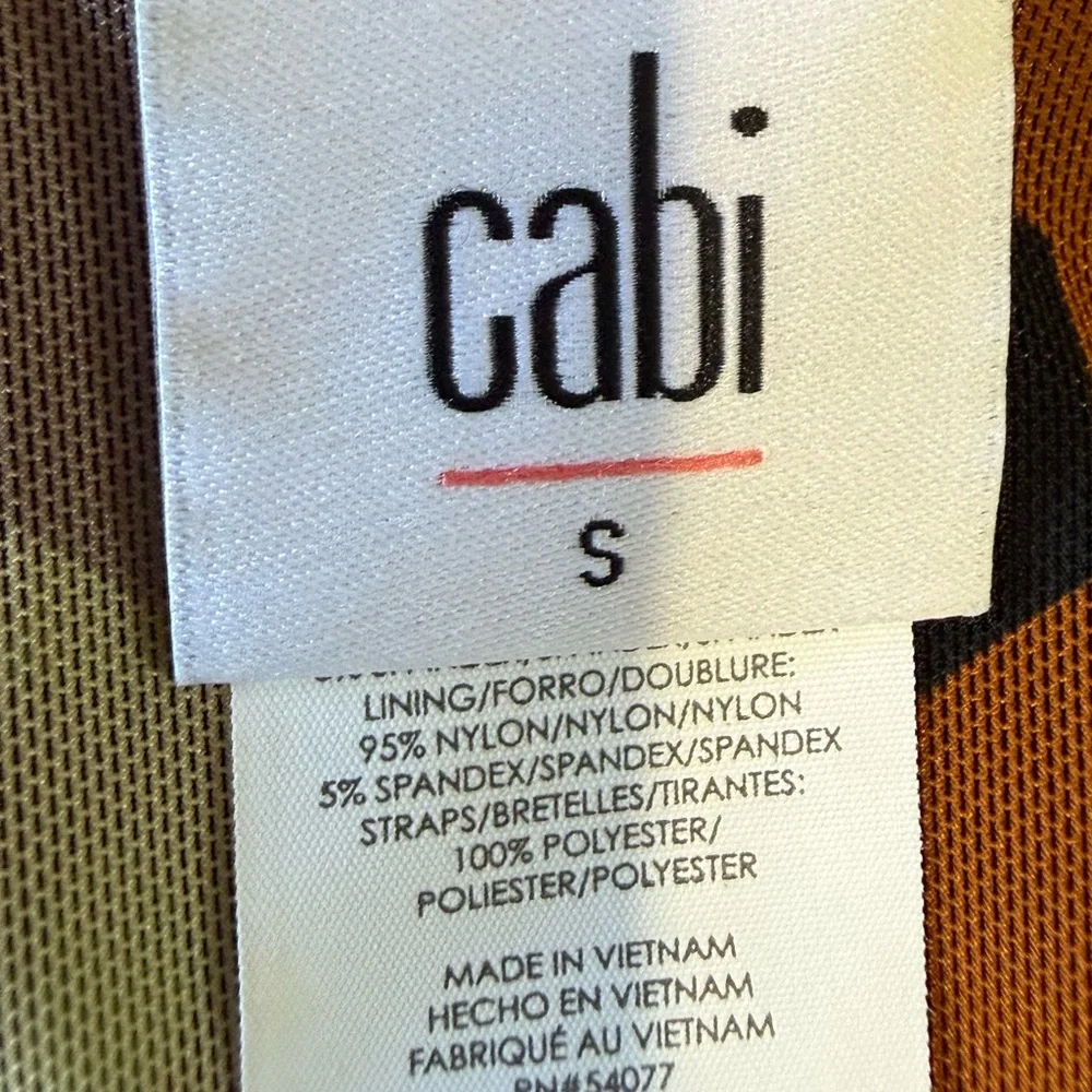 CAbi Brown and Black Geometric Maxi Dress Reversible Dress - Picture 10 of 16
